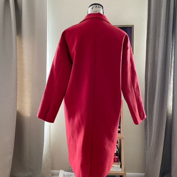 SUNCOO Paris Oversized Envelope Watermelon Coat Coat - Picture 11 of 12